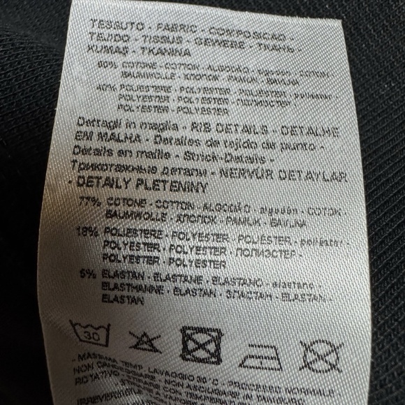 Armani Exchange Sweater Men’s Large Long Sleeve Black Pullover Brand Logo - Picture 9 of 10